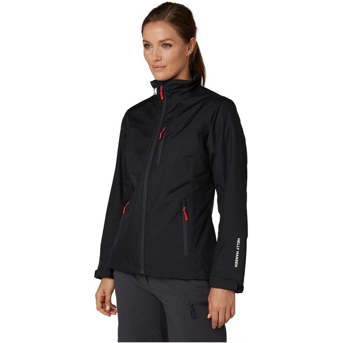 2024 Chaqueta De Crew Capa Media Para Mujer Helly Hansen Negra 30317